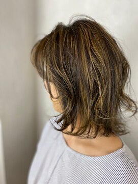 ラトリエ ブロカント 立川北口店(L'atelier BROCANTE) ハイライト 3Dカラー バレイヤージュ グラデーションカラー