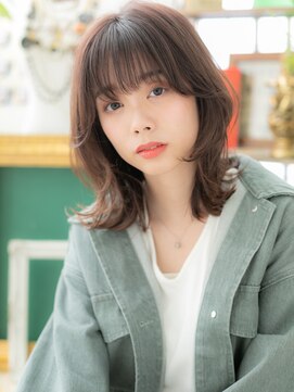 カバーヘア イヴ 戸頭店(COVER HAIR EVE) 大人かわいいアッシュピンク外ハネボブディa戸頭20代30代40代