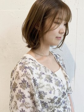 ラシアヘアー(LASIA HAIR) 【LASIA大分】くびれボブ/オリーブベージュ/似合わせ小顔カット