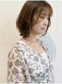【LASIA大分】くびれボブ/オリーブベージュ/似合わせ小顔カット