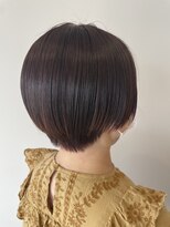 クム(QUMU)&nbsp;マッシュショート×赤みブラウン