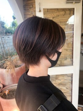 オシャマヘアー ウエスト店 ショートハイライト