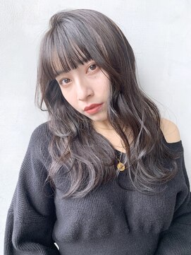 アイティー バイ アルバム 中野店(IT by ALBUM) ロングナチュラルウェーブ_くびれヘアビタミンカラー_28847