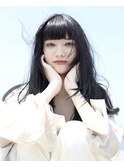 抜け感◎暗髪ニュアンススタイル