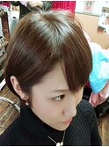 大人可愛いショートボブ