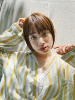 ヒュージ 三軒茶屋(huge)&nbsp;丸みミニボブ_くすみカラー_韓国マッシュ