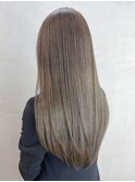 オリーブグレージュ_チェリーブラウンフェミニンロング_ba403223