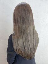 オリーブグレージュ_チェリーブラウンフェミニンロング_ba403223