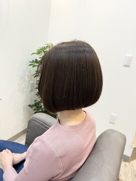 オアシス(oasis) 前下がりボブ　ダークグレージュ　髪質改善トリートメント
