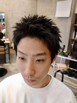 ヒート トウキョウ 目黒店(HEAT TOKYO) ツイスパセンターパートマッシュ波巻きダウンパーマメンズ目黒