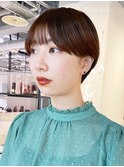 ブラウンショート_大人ガーリーチョコレートプリカール_ba413201