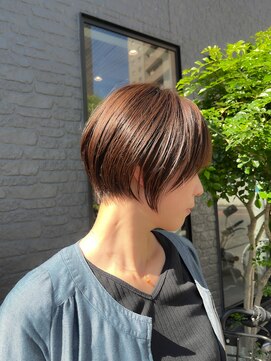 ロンドエニカ 大宮(Lond enika) lond惇平 大人ガーリーショートグレージュカラープリカール