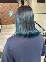 if&nbsp;アンブレラカラー/インナーカラー/ブルー