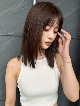 ミンクス 原宿店(MINX) イメチェン前髪小顔こなれミディ_表参道/原宿