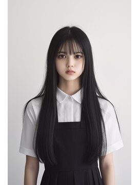 クロス(CROSS) 高校生　重めのストレートロング