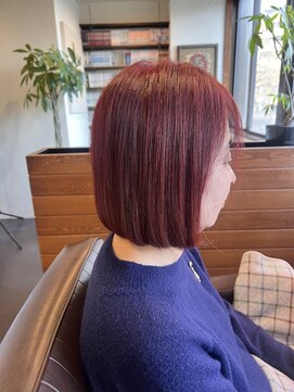 スープレックス ヘアーデザイン(SOUPREX HAIR DESIGN) 大人女性の艶レッドボブ 20代 30代 40代 50代 60代