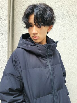 ヘアガーデン オフ(hair garden off) シャドウパーマ/韓国風パーマ/メンズパーマ/センターパート