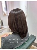 イメチェン/ラベンダーミルクティー/刈り上げマッシュ/福島市