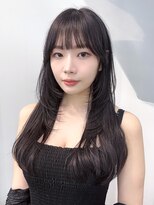 アルバム 渋谷パルコ(ALBUM) ロング顔周りレイヤー前髪カットおくれ毛_F40298