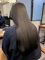 ミュラ(mulah)&nbsp;ブリーチなしオリーブベージュ透明感カラー＊髪質改善カラー