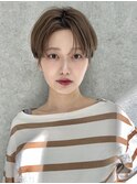 ☆【春日】オリーブグレー/ショート/顔周りレイヤー/髪質改善101