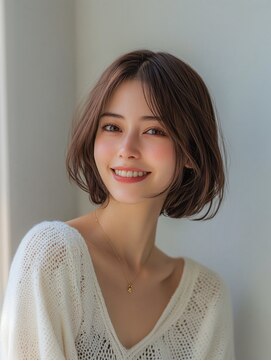 e.m.a プレミアムビューティーサロン 栄駅店(e.m.a PREMIUM BEAUTY SALON) ボブ/イメチェン/外ハネボブ/美髪/ワイドバング/髪型