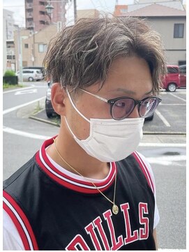 メンズ美容室 タカミ ツイスパ×ハイライト×フェード