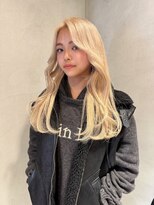 ペレ 梅田(PELE) イメチェン/ピンクベージュ/アンブレラカラー/前髪/梅田