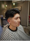 パーマ、フェードミドルスタイル