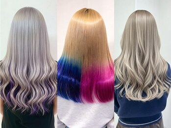 リア(Lia by KENJE)の写真/《中央林間》透明感ある色味に仕上がるイルミナでお洒落にインナーカラー!個性派Colorで周りと差をつけて♪