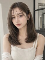 ユーフォリア 青山(Euphoria)&nbsp;フェイスレイヤーウルフパーマゆるめパーマ韓国レイヤー内巻き☆