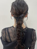 タイドヘアー 茨木2号店(TIDE HAIR) 編みおろしヘア