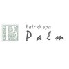ヘアー アンド スパ パーム(hair and spa palm)のお店ロゴ