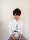 無造作マッシュメンズショートさわやかアッシュブラックブラウン