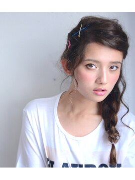 ミラバイグリーン(Mira by green) arrange loose ×編み込みルーズ