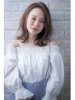 ヘアーアートシフォン 池袋西口店(Hair art chiffon)&nbsp;モードクラシカルの姫カット&ミルクティーカラーセミディ☆池袋