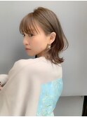 【佐藤健太郎】大人かわいいアッシュブラウン小顔ネオウルフ