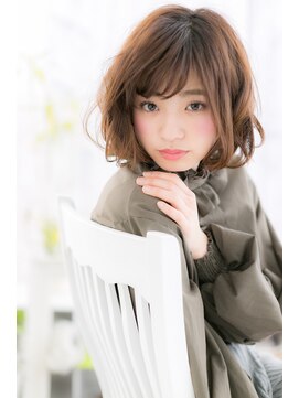 ミック 日暮里店(miq) くせ毛風ウェービーボブで★重軽MIX b