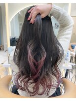 ロンドプランタン 恵比寿(Lond Printemps) ピンクグラデーションカラー フェミニンロングレイヤー