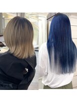 クラン ヘアーアンドスタジオ(CLAN hair & studio) プルエクステハイトーンブルーカラー髪質改善トリートメント