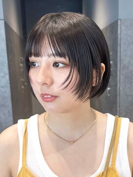 アルバム 銀座(ALBUM GINZA) ショートボブ_インナーグレージュマチルダボブ_ba476801