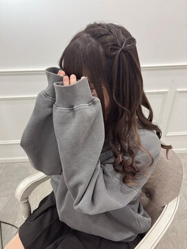 リルミー(Lilme) 可愛いをぷらす!リボン付きりんごちゃんヘア*新井