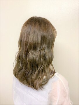 バブルス 春日部店(BUBBLES) ブリーチなし！オリーブアッシュ