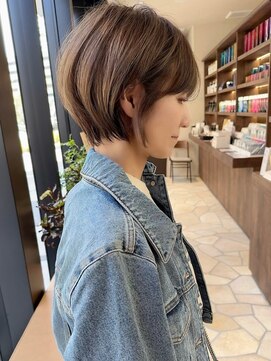 ジアン バイ ミルボン 西宮ガーデンズプラス(GIEN by milbon) 丸みボブ/ココアブラウン