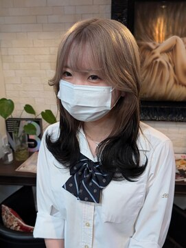 ボアップ 松山店(boappu) #ルーツカラー#ホワイトベージュ#裾カラー