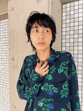 ◆メンズウルフxニュアンスパーマ◆[メンズヘア/センターパート/ニュアンスパーマ/スパイラルパーマ]