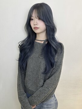 アクシス 栄店(`AXIS) blue gray× layer cut