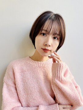 トルネード(TORNADO) 大人ショートボブ前髪ありひし形丸顔面長絶壁解消K20250120