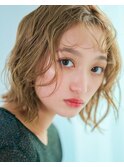 くしゃっとハイトーンボブ