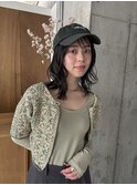 ラフウェーブ × カジュアルスタイル